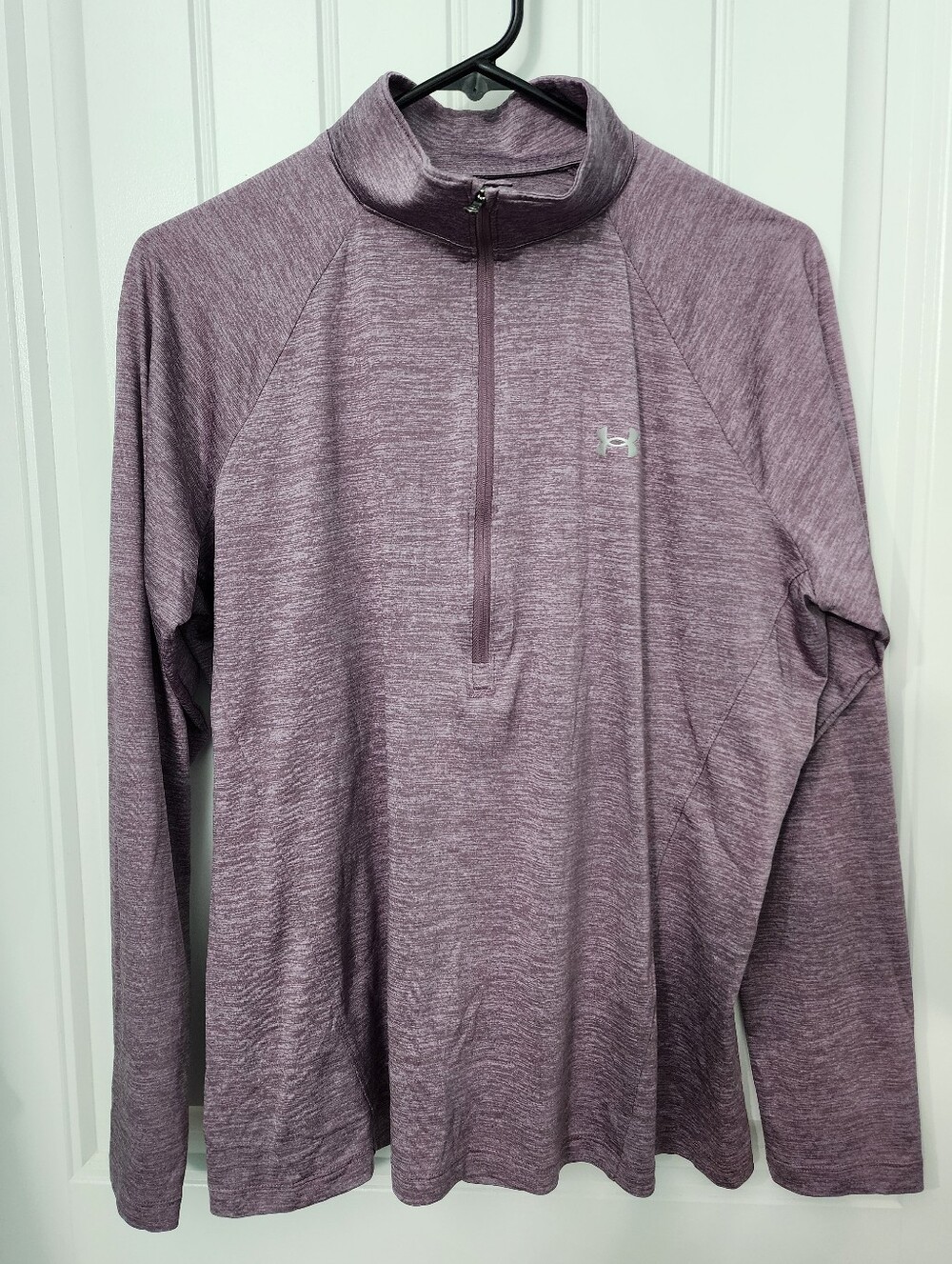 Under Armour Women's Tech Twist Quarter Zip in Purple, Size XL